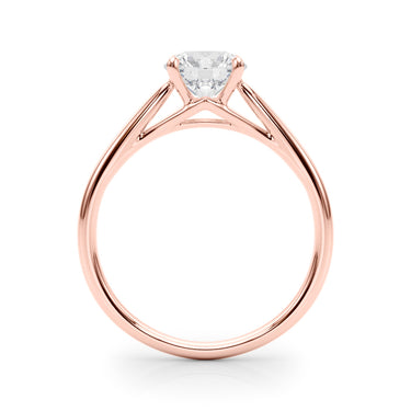 Solitaire Round Engagement Ring – Round Lab Diamond Engagement Ring in 18K Gold | Just Brilliant – view 10