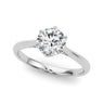 Solitaire Round Engagement Rings – Radiant Lab Diamond Engagement Ring in 18K Gold | Just Brilliant