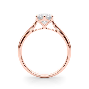 Solitaire Round Engagement Rings – Round Lab Diamond Engagement Ring in 18K Gold | Just Brilliant – view 10