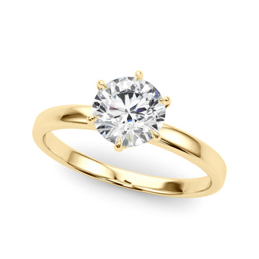 Solitaire Engagement Ring – Lab Diamond Engagement Ring in 18K Gold | Just Brilliant – side view