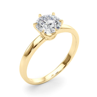 Solitaire Engagement Ring – Lab Diamond Engagement Ring in 18K Gold | Just Brilliant – view 8