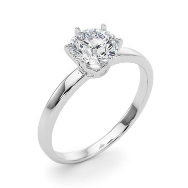 Solitaire Engagement Ring – Lab Diamond Engagement Ring in 18K Gold | Just Brilliant – lifestyle view