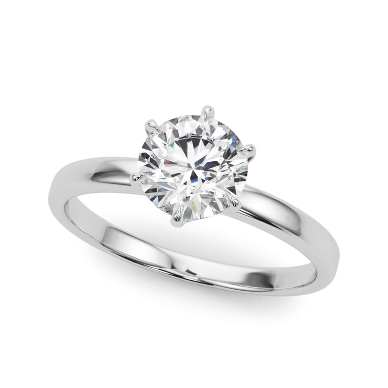 Solitaire Engagement Ring – Radiant Lab Diamond Engagement Ring in 18K Gold | Just Brilliant