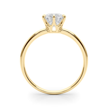 Solitaire Engagement Ring – Lab Diamond Engagement Ring in 18K Gold | Just Brilliant – angle view