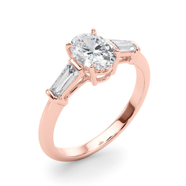 3 Stone Oval Center Tb Sides – Lab Diamond Jewelry in 18K Gold | Just Brilliant – view 12