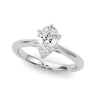 Pear Shape Solitaire Engagement Rings – Pear-Shaped Lab Diamond Engagement Ring in 18K Gold | Just Brilliant