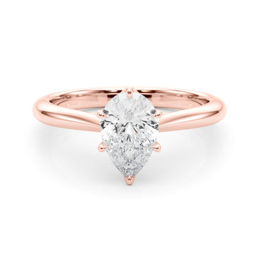Pear Shape Solitaire Engagement Rings – Pear-Shaped Lab Diamond Engagement Ring in 18K Gold | Just Brilliant – view 11
