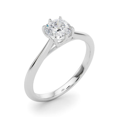 Solitaire 7X7 Cushion – Cushion Lab Diamond Jewelry in 18K Gold | Just Brilliant – lifestyle view