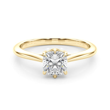 Solitaire 7X7 Cushion – Cushion Lab Diamond Jewelry in 18K Gold | Just Brilliant – view 7