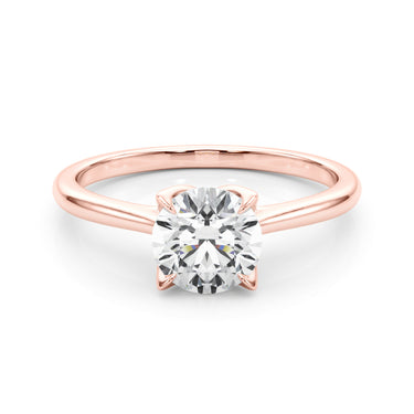 Solitaire Round Engagment – Round Lab Diamond Jewelry in 18K Gold | Just Brilliant – view 11