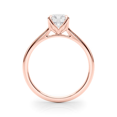 Solitaire Round Engagment – Round Lab Diamond Jewelry in 18K Gold | Just Brilliant – view 10