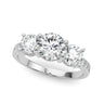 3 Stone Hidden Halo Plus – Radiant Lab Diamond Jewelry in 18K Gold | Just Brilliant