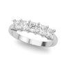 5-Stone Princess Cut Wedding Band – Princess Cut Lab Diamond Wedding Band in 18K Gold | Just Brilliant