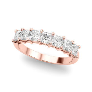 Shared Prong Princess Cut Wedding Bands – Princess Cut Lab Diamond Wedding Band in 18K Gold | Just Brilliant – view 9