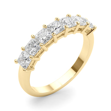 Shared Prong Princess Cut Wedding Bands – Princess Cut Lab Diamond Wedding Band in 18K Gold | Just Brilliant – view 8