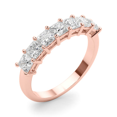 Shared Prong Princess Cut Wedding Bands – Princess Cut Lab Diamond Wedding Band in 18K Gold | Just Brilliant – view 12