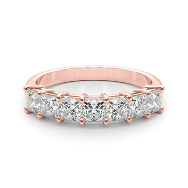 Shared Prong Princess Cut Wedding Bands – Princess Cut Lab Diamond Wedding Band in 18K Gold | Just Brilliant – view 11