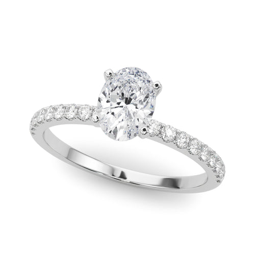 Classic Pave Diamond Design Engagement Ring