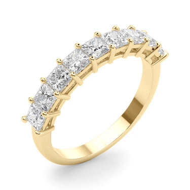 9-Stone Princess Cut Wedding Band – Princess Cut Lab Diamond Wedding Band in 18K Gold | Just Brilliant – view 8