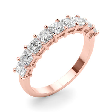 9-Stone Princess Cut Wedding Band – Princess Cut Lab Diamond Wedding Band in 18K Gold | Just Brilliant – view 12