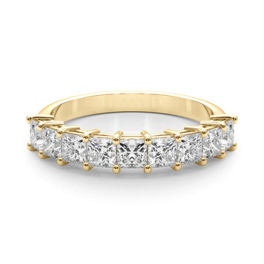 9-Stone Princess Cut Wedding Band – Princess Cut Lab Diamond Wedding Band in 18K Gold | Just Brilliant – view 7