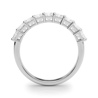 9-Stone Princess Cut Wedding Band – Princess Cut Lab Diamond Wedding Band in 18K Gold | Just Brilliant – detail view
