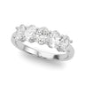 Shared Prong Oval Shape Wedding Band – Oval Lab Diamond Wedding Band in 18K Gold | Just Brilliant