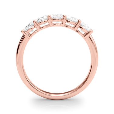 Shared Prong Oval Shape Wedding Band – Oval Lab Diamond Wedding Band in 18K Gold | Just Brilliant – view 10