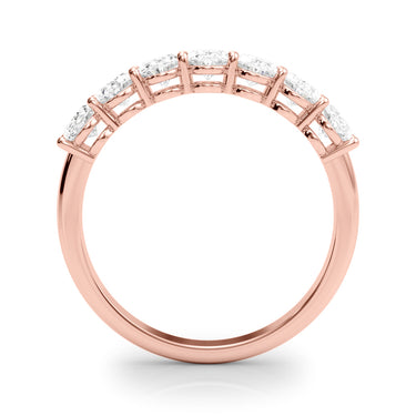 7-Stone Oval Shared Prong Band – Oval Lab Diamond Band in 18K Gold | Just Brilliant – view 10