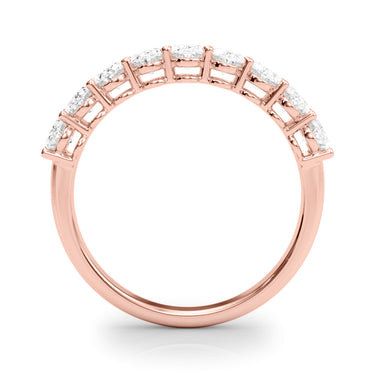 9-Stone Shared Prong Oval Wedding Band – Oval Lab Diamond Wedding Band in 18K Gold | Just Brilliant – view 10