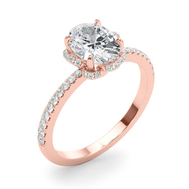 Engagement Ring Oval Cent – Oval Lab Diamond Engagement Ring in 18K Gold | Just Brilliant – view 12