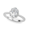 Engagement Ring Oval Cent – Oval Lab Diamond Engagement Ring in 18K Gold | Just Brilliant