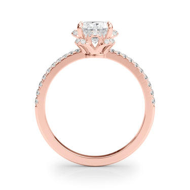 Engagement Ring Oval Cent – Oval Lab Diamond Engagement Ring in 18K Gold | Just Brilliant – view 10