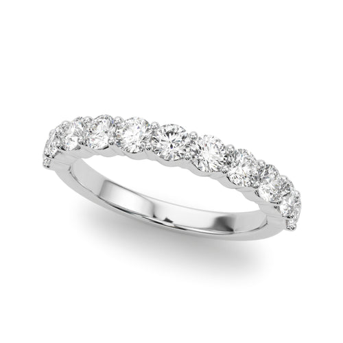 Shared Prong Wedding Band