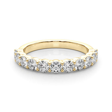 Shared Prong Wedding Band – Lab Diamond Wedding Band in 18K Gold | Just Brilliant – view 7