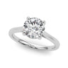 Round Solitaire Engagement Ring – Radiant Lab Diamond Engagement Ring in 18K Gold | Just Brilliant