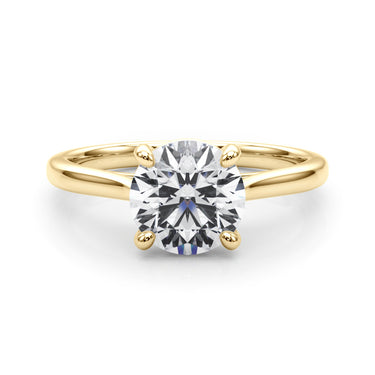Round Solitaire Engagement Ring – Round Lab Diamond Engagement Ring in 18K Gold | Just Brilliant – view 7