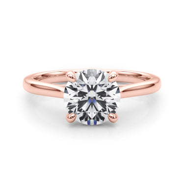 Round Solitaire Engagement Ring – Round Lab Diamond Engagement Ring in 18K Gold | Just Brilliant – view 11