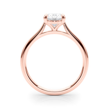 Solitaire Oval Engagement Ring – Oval Lab Diamond Engagement Ring in 18K Gold | Just Brilliant – view 10