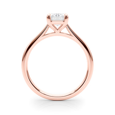 Solitaire Emerald Cut Engagement Ring – Emerald Cut Emerald Engagement Ring in 18K Gold | Just Brilliant – view 10