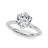 6-Prong Round Tulip Solitaire Engagement Ring – Radiant Lab Diamond Engagement Ring in 18K Gold | Just Brilliant
