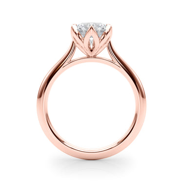 6-Prong Round Tulip Solitaire Engagement Ring – Round Lab Diamond Engagement Ring in 18K Gold | Just Brilliant – view 10