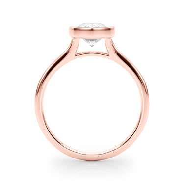 Bezel Set Pear Solitaire Engagement Ring – Pear-Shaped Lab Diamond Engagement Ring in 18K Gold | Just Brilliant – view 10