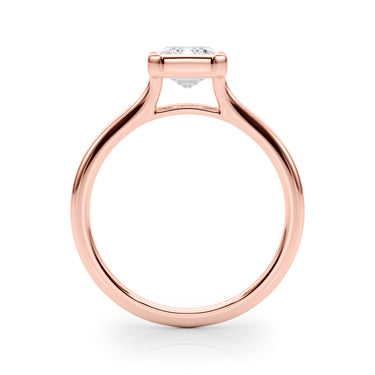 Bezel Set Emerald Cut Solitaire Engagement Ring – Emerald Cut Emerald Engagement Ring in 18K Gold | Just Brilliant – view 10