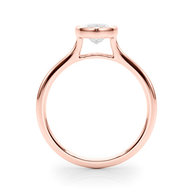 Bezel Set Marquise Solitaire Engagement Ring – Marquise Lab Diamond Engagement Ring in 18K Gold | Just Brilliant – view 10