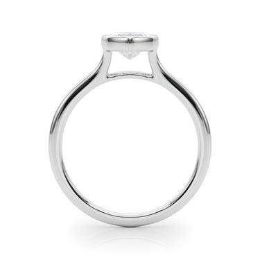 Bezel Set Marquise Solitaire Engagement Ring – Marquise Lab Diamond Engagement Ring in 18K Gold | Just Brilliant – detail ...