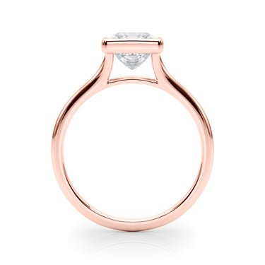 Bezel Set Princess Cut Solitaire Engagement Ring – Princess Cut Lab Diamond Engagement Ring in 18K Gold | Just Brilliant –...