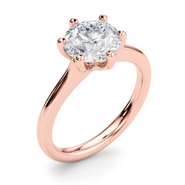 6-Prong Round Solitaire Engagement Ring – Round Lab Diamond Engagement Ring in 18K Gold | Just Brilliant – view 13