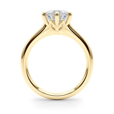 6-Prong Round Solitaire Engagement Ring – Round Lab Diamond Engagement Ring in 18K Gold | Just Brilliant – view 7