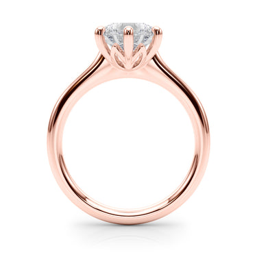 6-Prong Round Solitaire Engagement Ring – Round Lab Diamond Engagement Ring in 18K Gold | Just Brilliant – view 11